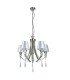 Sophia 5 Light Crystal Pendant Ceiling Light Satin Chrome-1