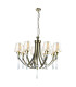 Sophia 8 Light Crystal Pendant Ceiling Light Antique Brass-1