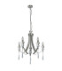 Sophia 5 Light Crystal Pendant Ceiling Light Satin Chrome-4
