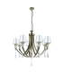 Sophia 8 Light Crystal Pendant Ceiling Light Antique Brass-2