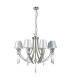 Sophia 8 Light Crystal Pendant Ceiling Light Satin Chrome-2