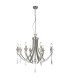 Sophia 8 Light Crystal Pendant Ceiling Light Satin Chrome-3