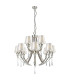 Sophia 12 Light Crystal Pendant Ceiling Light Satin Chrome-1