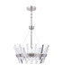 Strata 3 Light Crystal Pendant Ceiling Light Satin Chrome-2