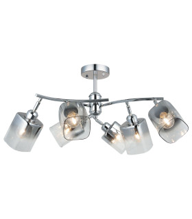 Taylor 6 Light Semi Flush Light Polished Chrome-1