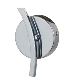 Topaz Wall Light Square Glass Shade Polished Chrome-2