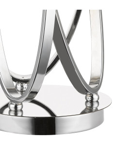 Trinity Table Lamp with Shade Polished Chrome-2