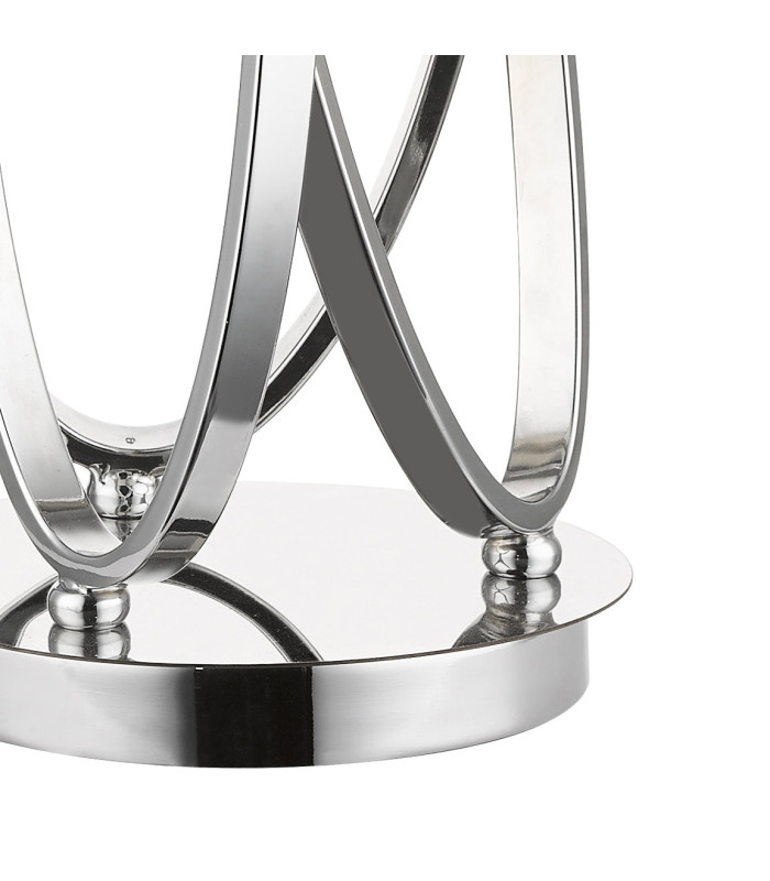 Trinity Table Lamp with Shade Polished Chrome-2
