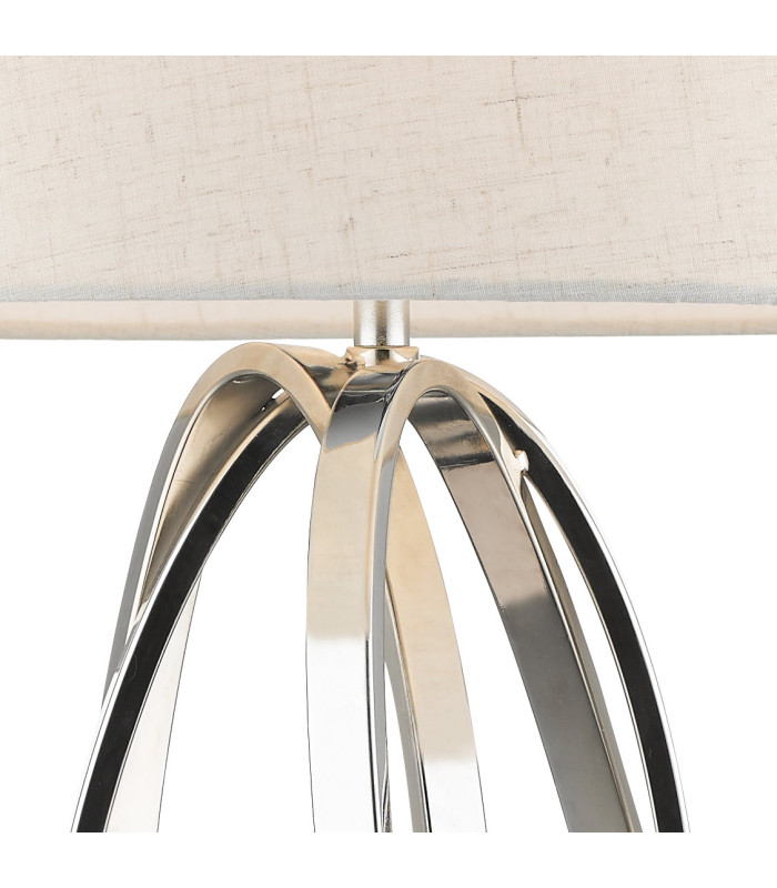 Trinity Table Lamp with Shade Polished Chrome-3