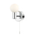 Vanity Bathroom Wall Light Pull Cord Polished Chrome IP44-1