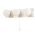 Vanity 3 Light Bathroom Wall Light Pull Cord Polished Chrome IP44-1
