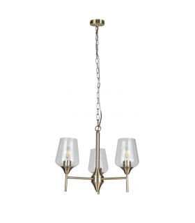 Vino 3 Light Pendant Ceiling Light Antique Brass-1
