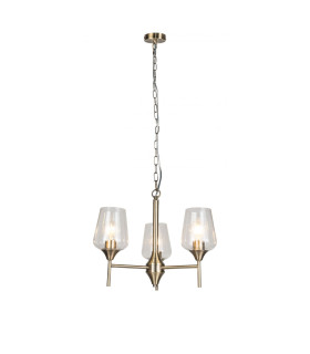 Vino 3 Light Pendant Ceiling Light Antique Brass-2