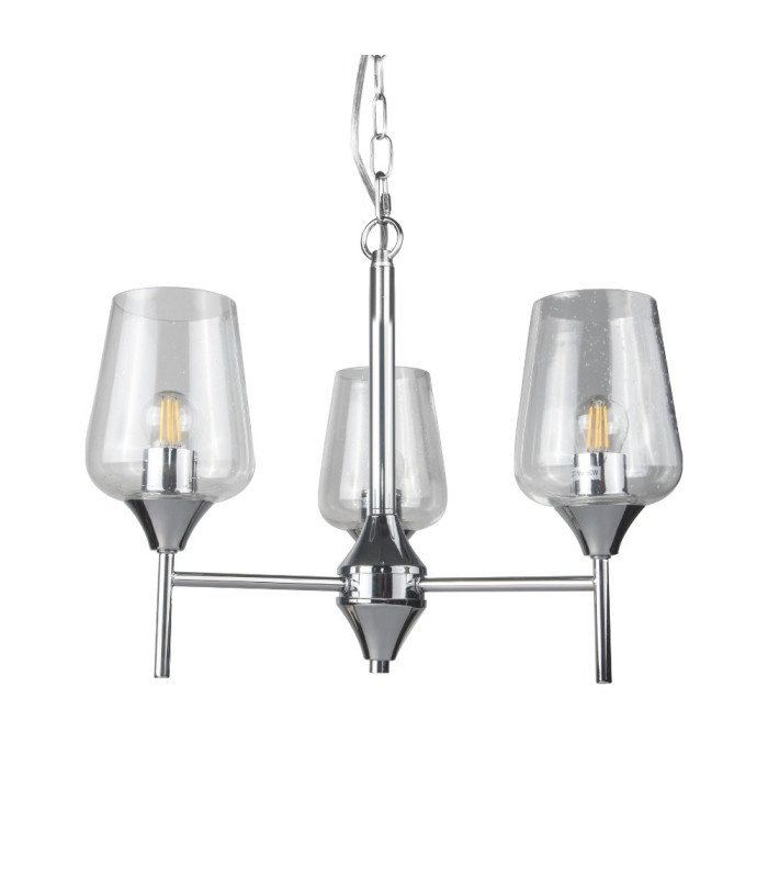 Vino 3 Light Pendant Ceiling Light Polished Chrome-1