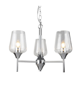 Vino 3 Light Pendant Ceiling Light Polished Chrome-2