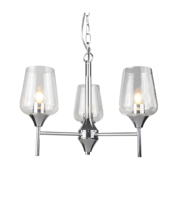 Vino 3 Light Pendant Ceiling Light Polished Chrome-2