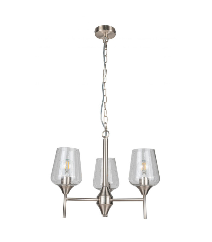 Vino 3 Light Pendant Ceiling Light Satin Chrome-1