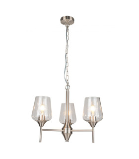 Vino 3 Light Pendant Ceiling Light Satin Chrome-2
