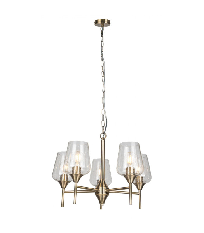 Vino 5 Light Pendant Ceiling Light Antique Brass-2
