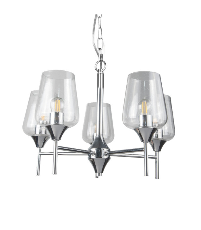 Vino 5 Light Pendant Ceiling Light Polished Chrome-1