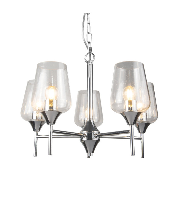 Vino 5 Light Pendant Ceiling Light Polished Chrome-2