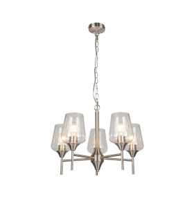 Vino 5 Light Pendant Ceiling Light Satin Chrome-2