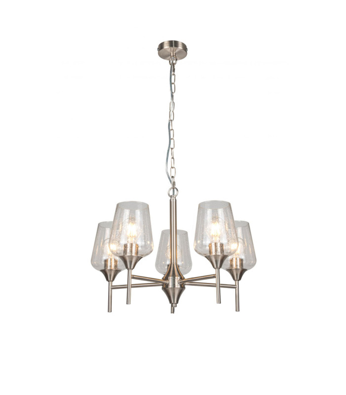 Vino 5 Light Pendant Ceiling Light Satin Chrome-2