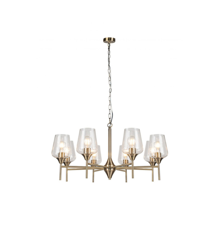 Vino 8 Light Pendant Ceiling Light Antique Brass-2