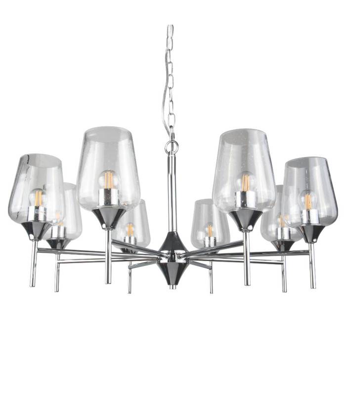 Vino 8 Light Pendant Ceiling Light Polished Chrome-1