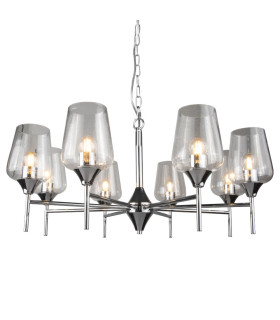 Vino 8 Light Pendant Ceiling Light Polished Chrome-2