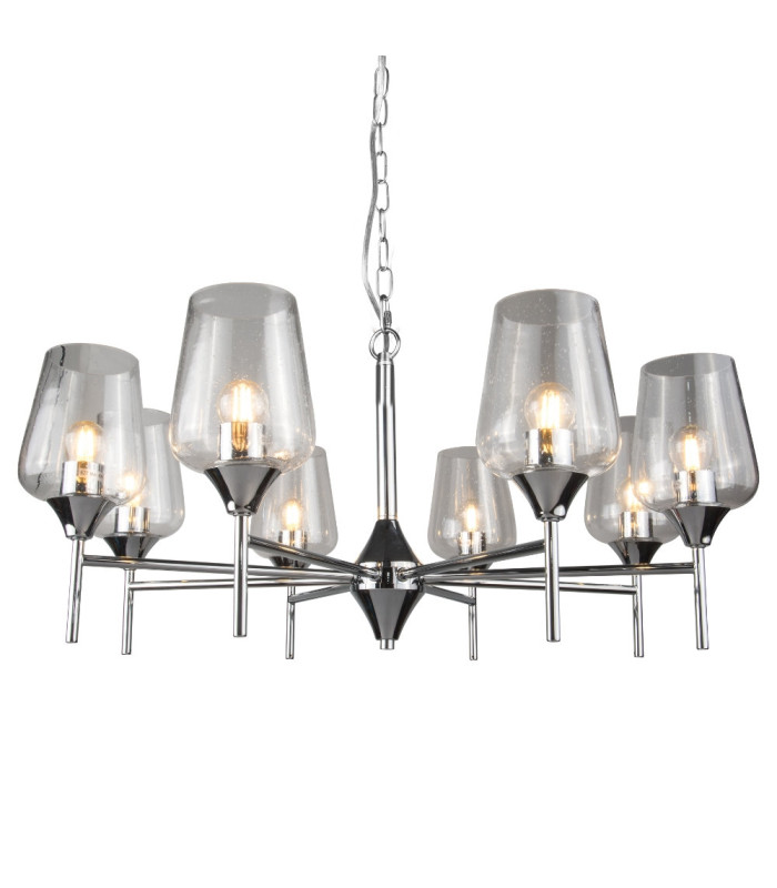 Vino 8 Light Pendant Ceiling Light Polished Chrome-2
