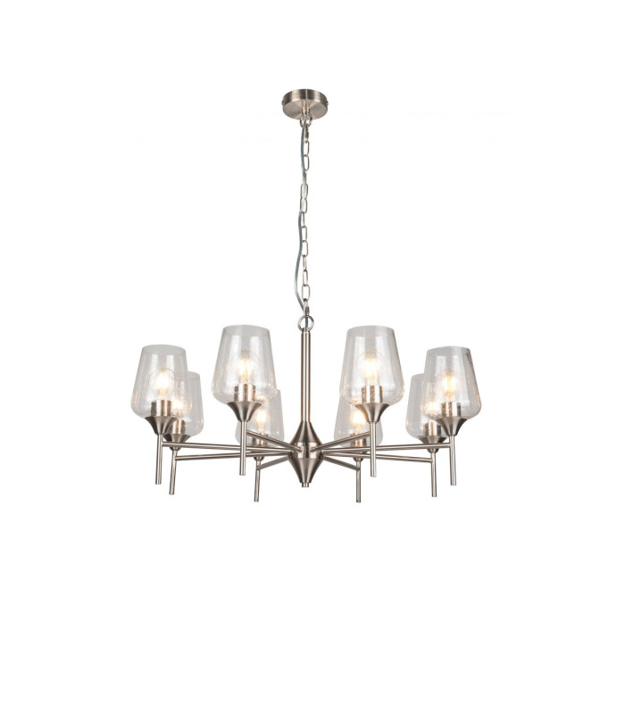 Vino 8 Light Pendant Ceiling Light Satin Chrome-2