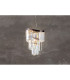 Waverly 6 Light Crystal Pendant Ceiling Light Brushed Chrome Black-2