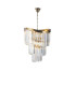 Waverly 6 Light Crystal Pendant Ceiling Light Satin Brass-3