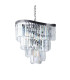 Waverly 12 Light Crystal Pendant Ceiling Light Brushed Chrome Black-1