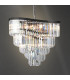 Waverly 16 Light Crystal Pendant Ceiling Light Brushed Chrome Black-2