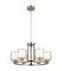 Yara 6 Light Pendant Ceiling Light Satin Chrome-1