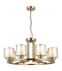 Yara 8 Light Pendant Ceiling Light Antique Brass-1