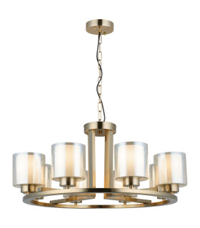 Yara 8 Light Pendant Ceiling Light Antique Brass-1