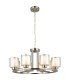 Yara 8 Light Pendant Ceiling Light Satin Chrome