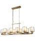 Yara 10 Light Bar Pendant Ceiling Light Antique Brass