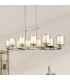 Yara 10 Light Bar Pendant Ceiling Light Satin Chrome-2