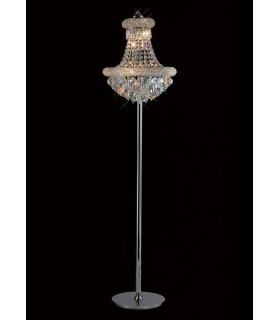 Floor Lamp 8 Light Polished Chrome, Crystal - 2