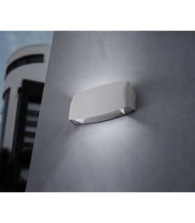 Abram 190mm Up Down Wall Light LED R7S 7.5W CCT Grey IP55