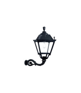 Adam Elia Clear E27 Wall Lantern Light Black IP55