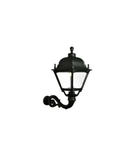 Adam/Simon Clear E27 30W Wall Lantern Light Black IP55