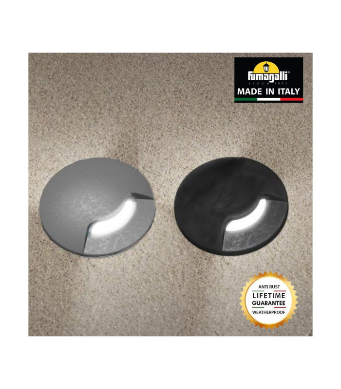 Aldo Round 1.7W G9 LED Walkover Ground Light Black IP67