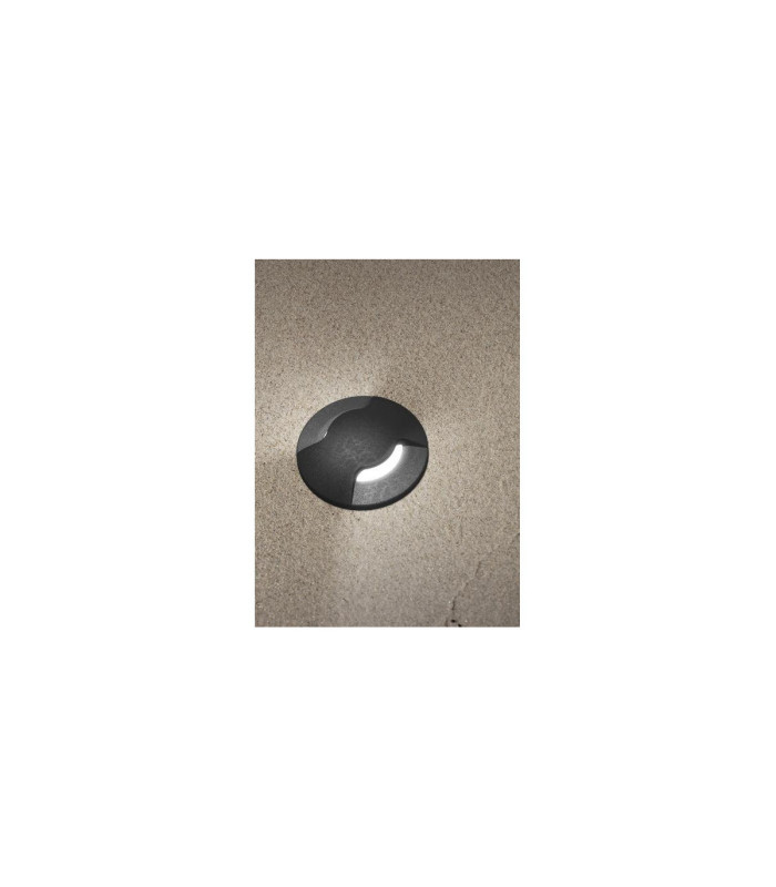 Aldo Round Two Direction 1.7W G9 LED Walkover Ground Light Black IP67-3
