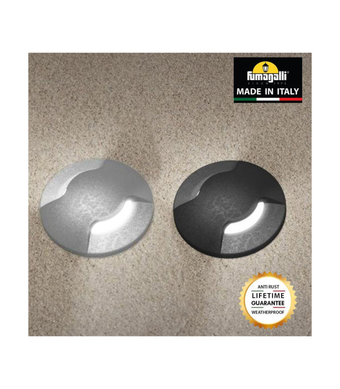 Aldo Round Two Direction 1.7W G9 LED Walkover Ground Light Grey IP67-3