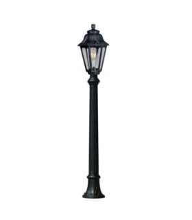 Aloe Clear E27 6W 2.7K Medium Height Single Post Light IP55